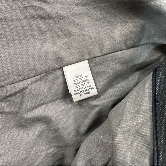 Banana Republic Modern Fit Men Medium Grey Light Grey Striped Suit Jacket Sz 44L - Picture 9 of 16